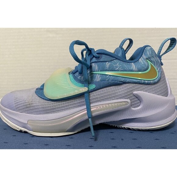 Nike Youth Zoom Freak 3 Freezing Time Dutch Blue Metallic Shoes 5Y (DB4158-401) - Picture 2 of 11